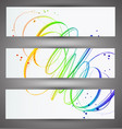 set bright banners vector image