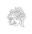 abstract beautiful woman face on white background vector image