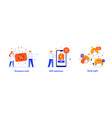 people use gadgets set icons vector image vector image