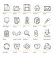 universal software icon set big size vector image