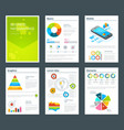 design template of business annual reports vector image vector image