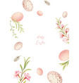happy easter watercolor hand painted vector image vector image