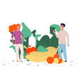 healthy food concept vegan lifestyle vector image
