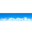 nature background with blue sky and clouds vector image vector image