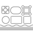 greek meander frames vector image vector image