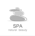 spa natural beauty logo template vector image