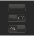 On And Off Icons Toggle Switch Interface Buttons Vector Image