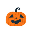 scary pumpkin icon vector image vector image