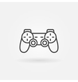 game controller icon vector image