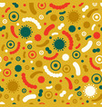 seamless pattern design with abstract viruses vector image