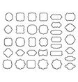 simple borders templates set vector image