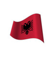 flag of albania vector image
