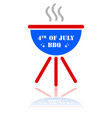 fourth july barbecue vector image vector image