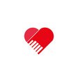 heart shape vector image