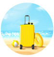 summer holiday background vector image vector image