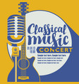 poster for a concert of classical music vector image
