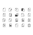 file flat icons include icon vector image