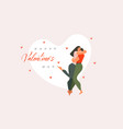 hand drawn abstract cartoon modern graphic vector image