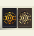 luxury cover background with mandala texture vector image vector image