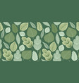 abstract seamless pattern with leaves and grass vector image