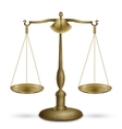 antique scales isolated vector image