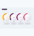 minimalistic infographic template composed vector image