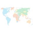 dot style world map vector image