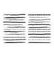 ink pen drawing lines vector image