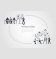 training courses - students listening vector image