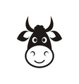 cow head icon vector image