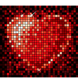 mosaic heart vector image
