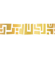 gold foil metallic abstract shapes seamless vector image vector image