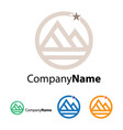 pyramid logo design template vector image