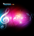 beautiful music background vector image