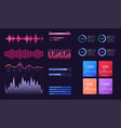 dashboard infographic template with modern design vector image vector image