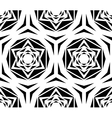 geometric black rose tile pattern vector image vector image