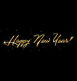 horizontal golden sign happy new year 2019 holiday vector image vector image