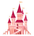 medieval kingdom palace cartoon ancient stone vector image vector image