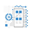 mobile apps development vector image