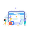website repair debugging optimization concept vector image vector image