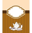 coffee theme background vector image vector image