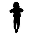 silhouette of baby icon vector image