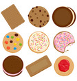 cookies and biscuits collection vector image