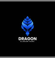 logo dragon gradient colorful style vector image