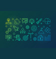 business startup creative line horizontal vector image