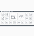 construction repair icons - set web and mobile 02 vector image