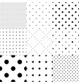 set seamless dot patterns dotted background vector image vector image