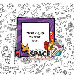 Template photo frames Royalty Free Vector Image