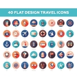 set of modern flat design travel vacation vector image