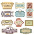 art nouveo lables vector image vector image